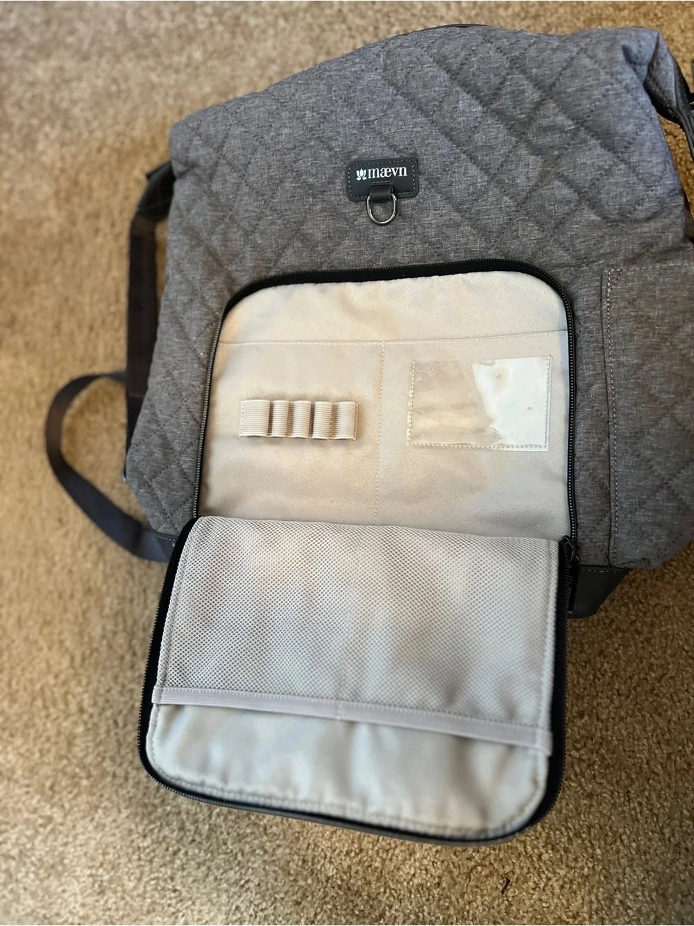 Maevn Readygo Hobo bag/backpack heather grey